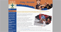 Desktop Screenshot of joeyscouts.sa.scouts.com.au