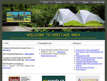 Tablet Screenshot of heritage.voyageur.scouts.ca