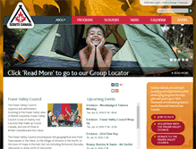 Tablet Screenshot of fraservalley.scouts.ca