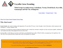 Tablet Screenshot of loyalist.voyageur.scouts.ca