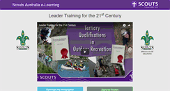 Desktop Screenshot of e-learning.scouts.com.au