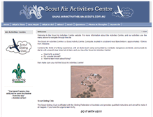 Tablet Screenshot of airactivities.sa.scouts.com.au